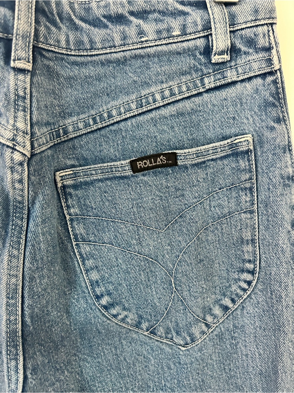Rolla’s High Rise Wide Leg Sailor Jeans Medium Wash - Picture 4 of 5